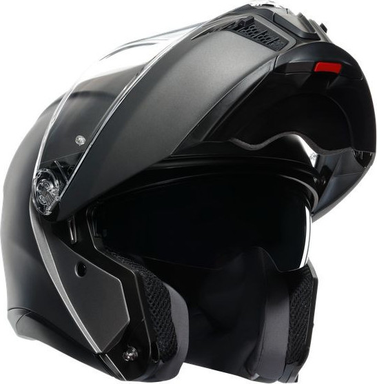 Casca Moto Flip-Up E2206 Solid Mplk Luna Grey Matt
