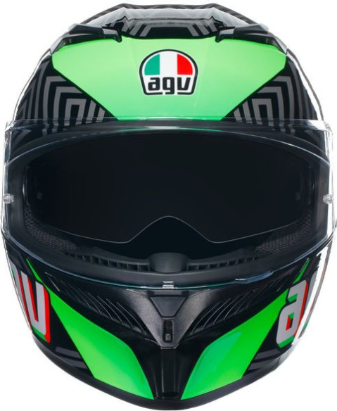 Casca Moto Full-Face K3 E2206 Mplk Kamaleon Black/Red/Green