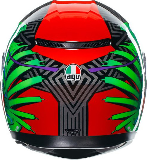 Casca Moto Full-Face K3 E2206 Mplk Kamaleon Black/Red/Green