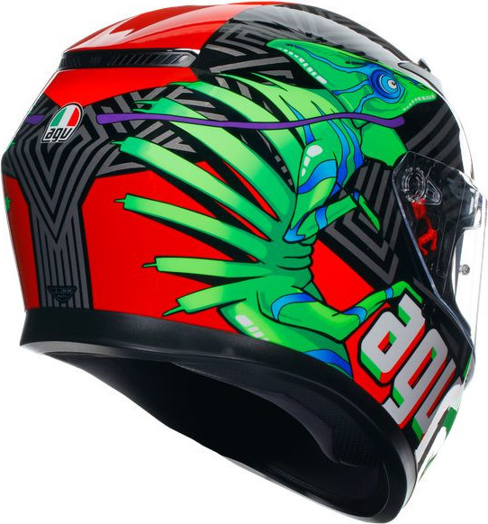 Casca Moto Full-Face K3 E2206 Mplk Kamaleon Black/Red/Green