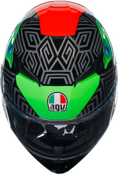 Casca Moto Full-Face K3 E2206 Mplk Kamaleon Black/Red/Green