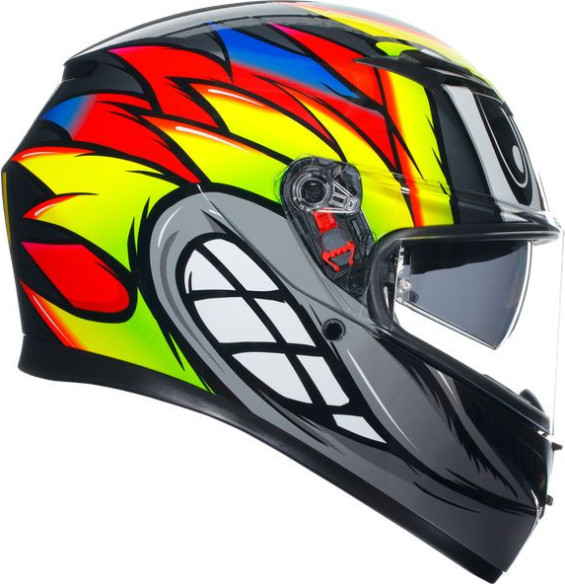 Casca Moto Full-Face K3 E2206 Mplk Birdy 2.0 Grey/Yellow/Red