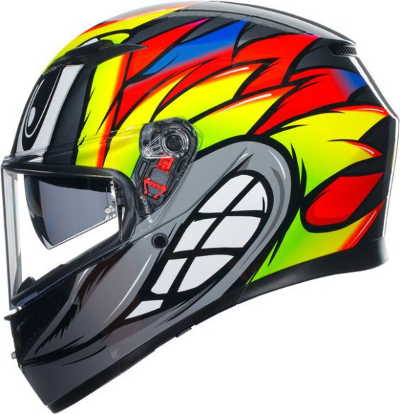 Casca Moto Full-Face K3 E2206 Mplk Birdy 2.0 Grey/Yellow/Red