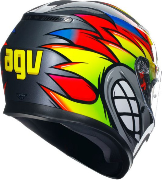 Casca Moto Full-Face K3 E2206 Mplk Birdy 2.0 Grey/Yellow/Red