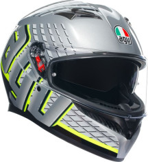 Casca Moto Full-Face K3 E2206 Mplk Fortify Grey/Black/Yellow Fluo