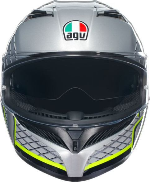 Casca Moto Full-Face K3 E2206 Mplk Fortify Grey/Black/Yellow Fluo