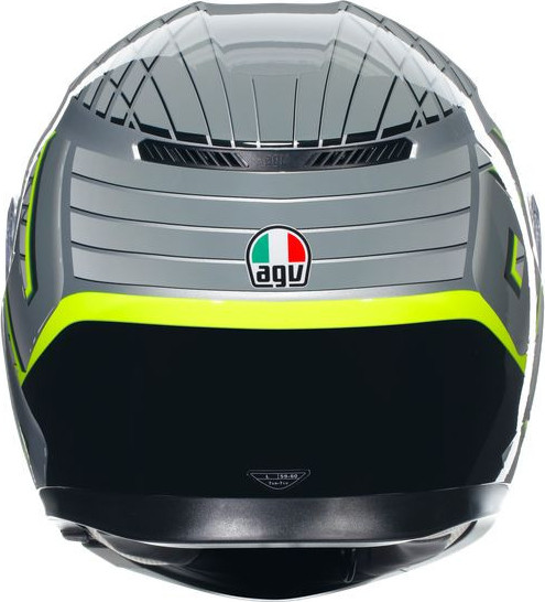 Casca Moto Full-Face K3 E2206 Mplk Fortify Grey/Black/Yellow Fluo