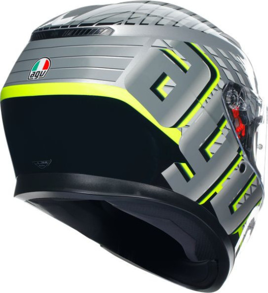 Casca Moto Full-Face K3 E2206 Mplk Fortify Grey/Black/Yellow Fluo