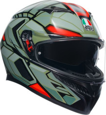Casca Moto Full-Face K3 E2206 Mplk Decept Matt Black/Green/Red