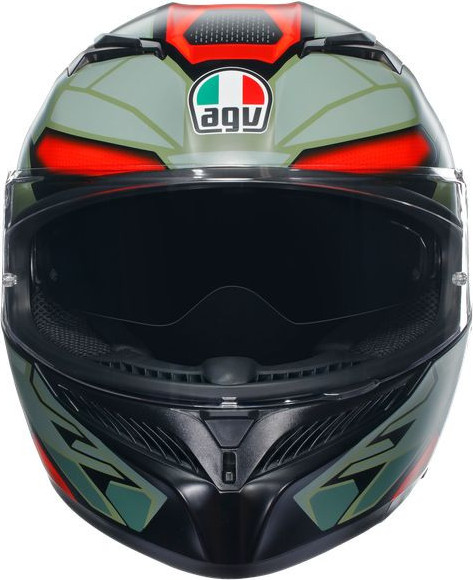 Casca Moto Full-Face K3 E2206 Mplk Decept Matt Black/Green/Red