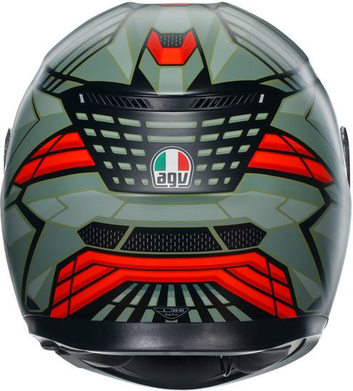 Casca Moto Full-Face K3 E2206 Mplk Decept Matt Black/Green/Red