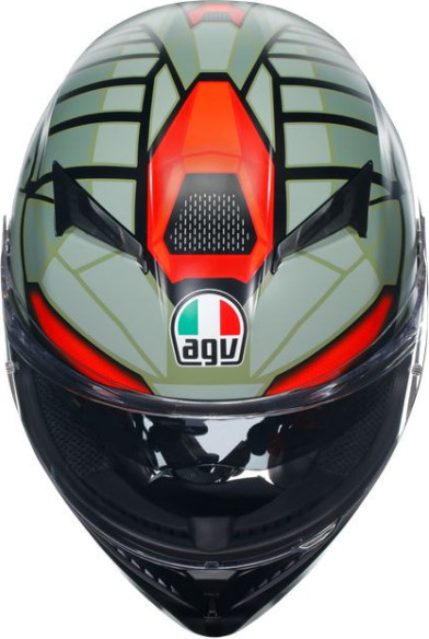 Casca Moto Full-Face K3 E2206 Mplk Decept Matt Black/Green/Red