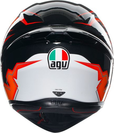 Casca Moto Full-Face K1 S E2206 Kripton Black/Orange