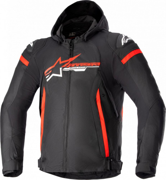 Geaca Moto Textila Zaca Waterproof Black/Red/White