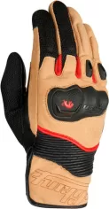 Manusi Moto Piele Dust D3O Black/Beige/Red