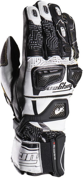 Manusi Moto Piele Piele Styg20 X Kevlar White/Black