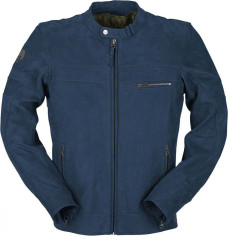 Geaca Moto Piele Glenn Blue
