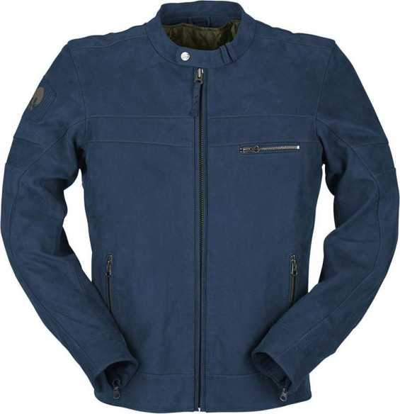 Geaca Moto Piele Glenn Blue
