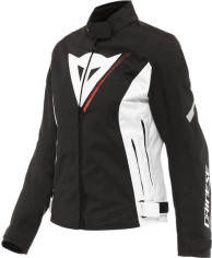 Geaca Moto Textila Dama Veloce D-Dry Black/White/Lava-Red 23