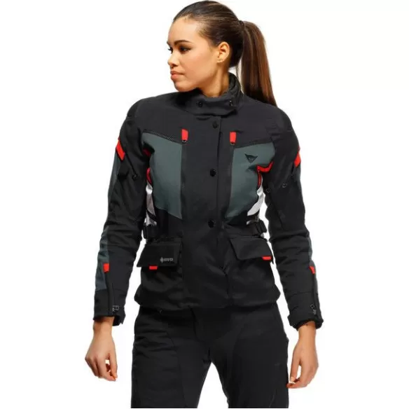 Geaca Moto Textila Dama Carve Master 3 Gore-Tex Black/Ebony/Lava-Red 23
