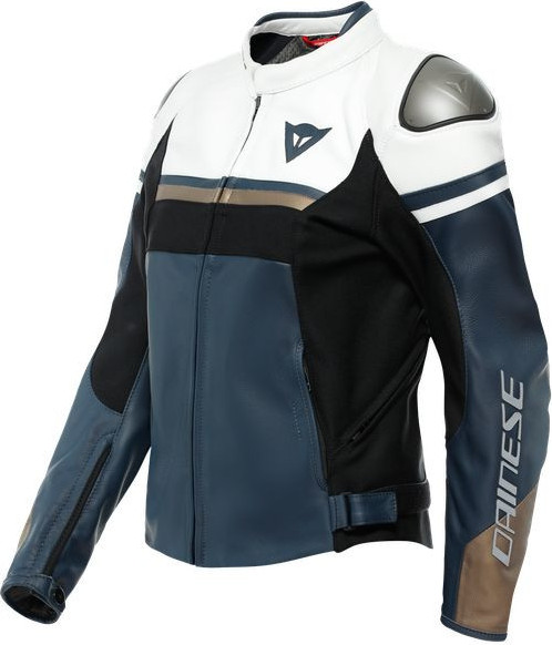 Geaca Moto Piele Dama Rapida Black-Matt/Black-Matt/White 23