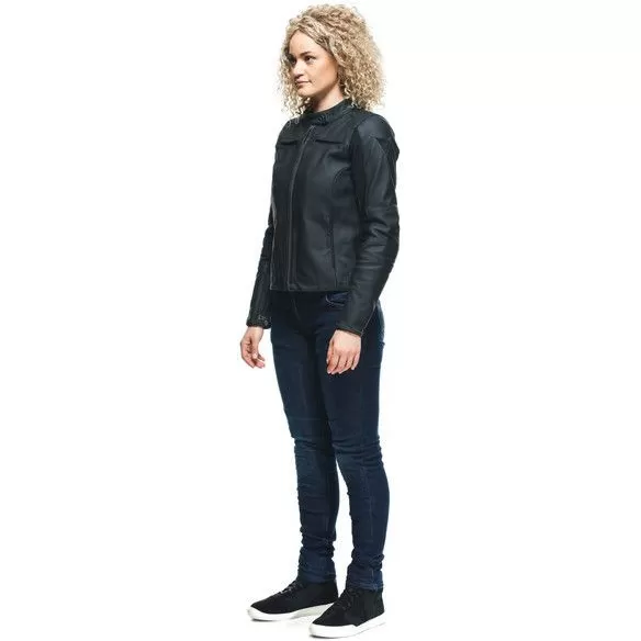 Geaca Moto Piele Dama Razon 2 Black 23