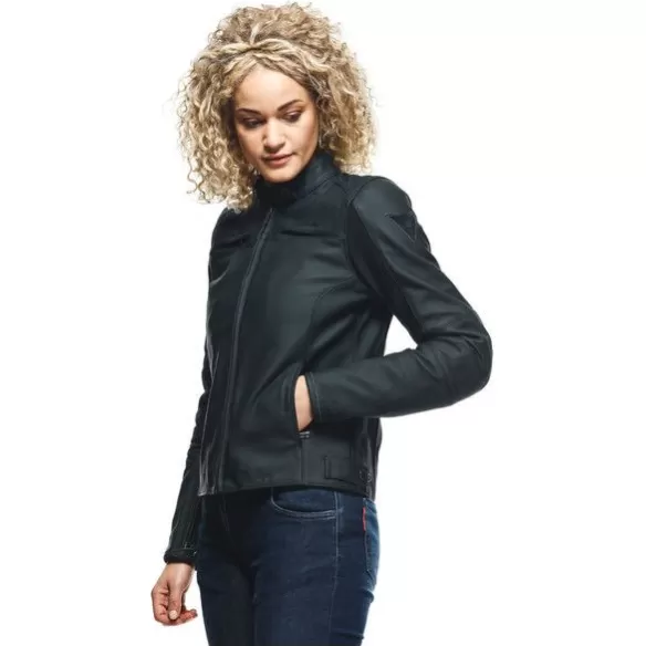 Geaca Moto Piele Dama Razon 2 Black 23