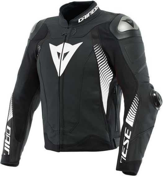 Geaca Moto Piele Super Speed 4 Black-Matt/White 23