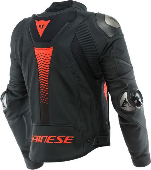 Geaca Moto Piele Super Speed 4 Black-Matt/Fluo-Red 23