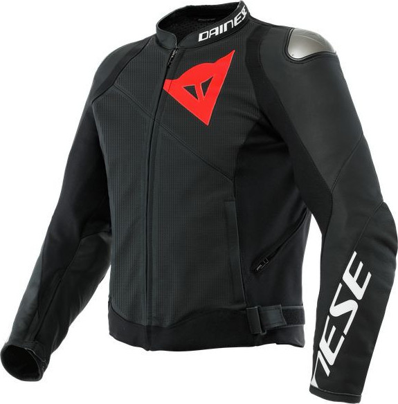 Geaca Moto Piele Sportiva Perf. Black-Matt/Black-Matt/Black-Matt 23