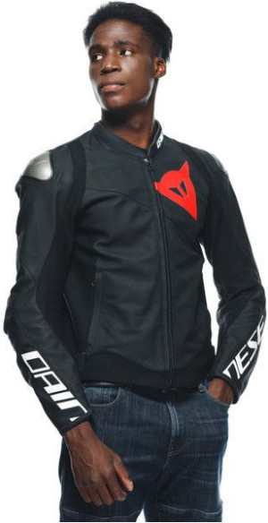 Geaca Moto Piele Sportiva Perf. Black-Matt/Black-Matt/Black-Matt 23