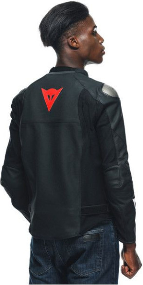 Geaca Moto Piele Sportiva Perf. Black-Matt/Black-Matt/Black-Matt 23