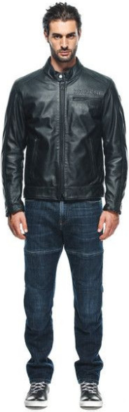 Geaca Moto Piele Zaurax Black 23