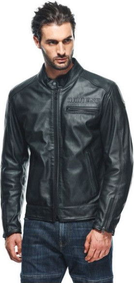 Geaca Moto Piele Zaurax Black 23