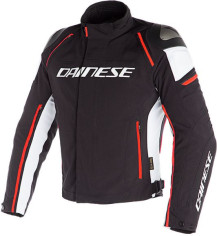 Geaca Moto Textila Racing 3 D-Dry Black/White/Fluo-Red 23