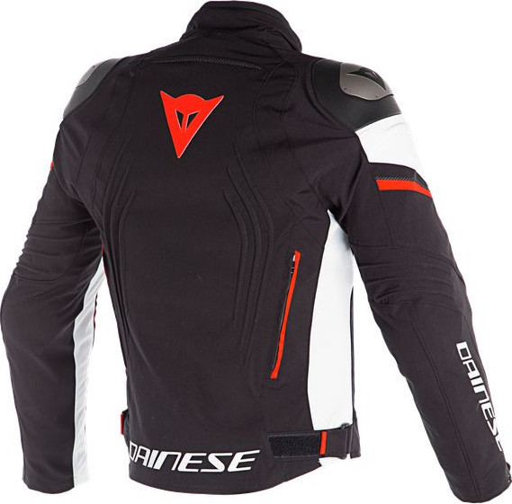 Geaca Moto Textila Racing 3 D-Dry Black/White/Fluo-Red 23