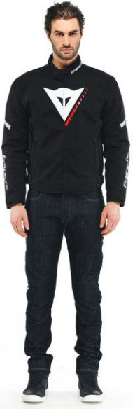 Geaca Moto Textila Veloce D-Dry Black/White/Lava-Red 23
