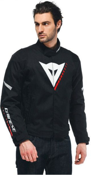 Geaca Moto Textila Veloce D-Dry Black/White/Lava-Red 23