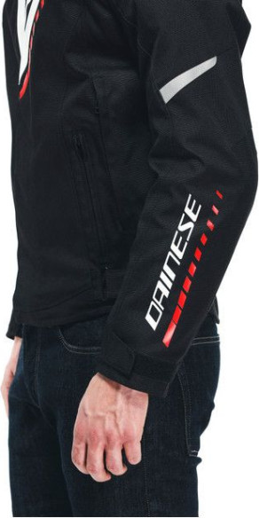 Geaca Moto Textila Veloce D-Dry Black/White/Lava-Red 23