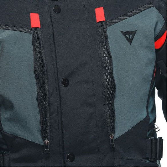 Geaca Moto Textila Carve Master 3 Gore-Tex Black/Ebony/Lava-Red 23