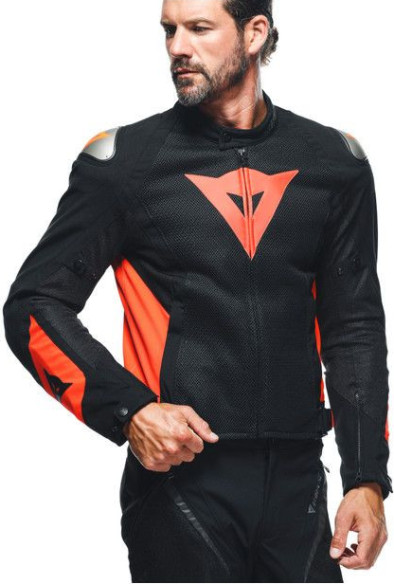 Geaca Moto Textila Energyca Air Tex Black/Fluo-Red 23