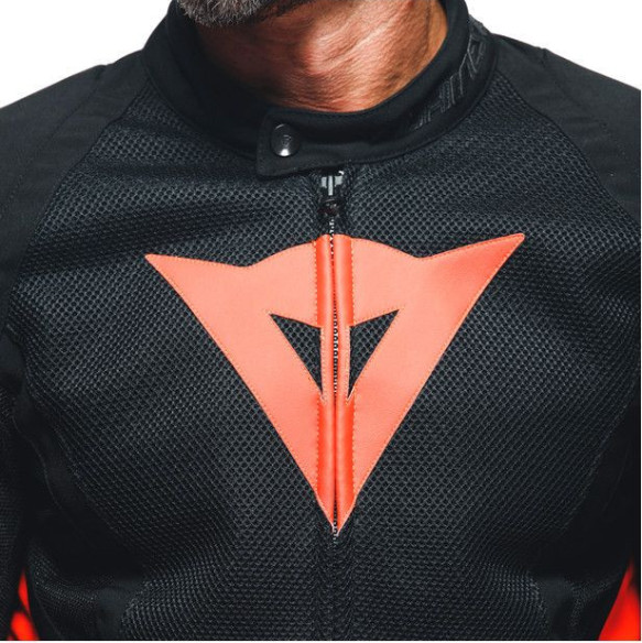Geaca Moto Textila Energyca Air Tex Black/Fluo-Red 23