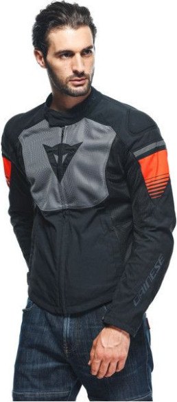 Geaca Moto Textila Air Fast Tex Black/Gray/Fluo-Red 23