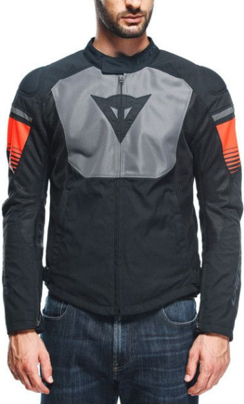 Geaca Moto Textila Air Fast Tex Black/Gray/Fluo-Red 23