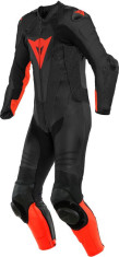 Combinezon Moto Piele Laguna Seca 5 1Pc Perforated Black/Fluo-Red 23