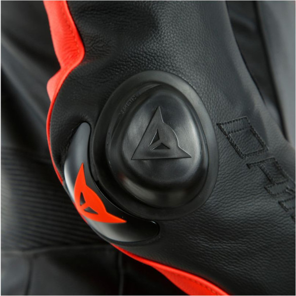 Combinezon Moto Piele Laguna Seca 5 1Pc Perforated Black/Fluo-Red 23