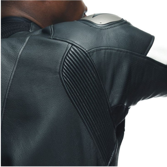 Combinezon Moto Piele Tosa 1 Pcs Perf Black/Black/White 23