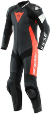 Combinezon Moto Piele Tosa 1 Pcs Perf Black/Fluo-Red/White 23