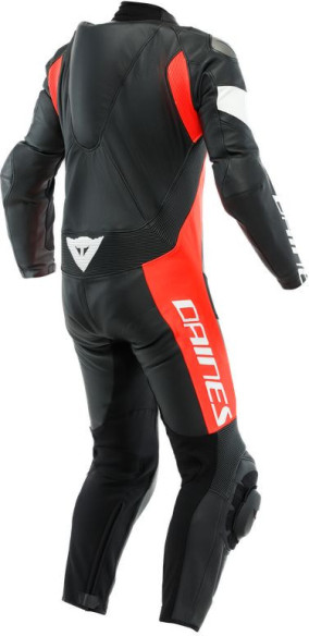 Combinezon Moto Piele Tosa 1 Pcs Perf Black/Fluo-Red/White 23