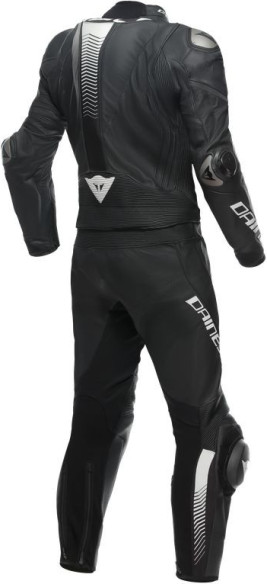 Combinezon Moto Piele Laguna Seca 5 2Pcs Black/Black/White 23